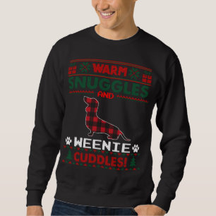 Sweatshirt Weenie Christmas Pajama Weiner Ugly Christmas Swea