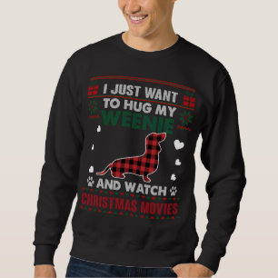 Sweatshirt Weenie Propriétaire Chien de Noël Films Pajama Xma