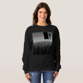 Sweatshirt Weirdcore esthétique Strangecore Déplaisant ombre (Devant entier)