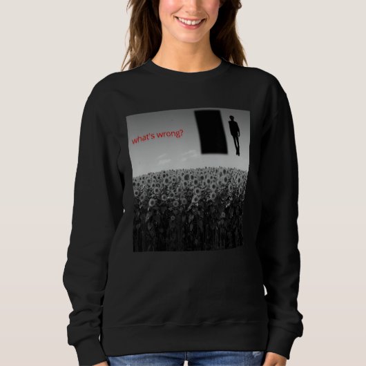 Sweatshirt Weirdcore esthétique Strangecore Déplaisant ombre (Devant)