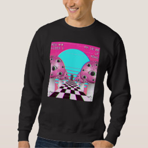 Sweatshirt Weirdcore Vaporwave esthétique aux yeux de champig