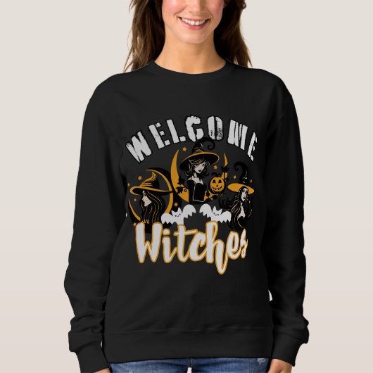 Sweatshirt Welcome Witches.b (Devant)