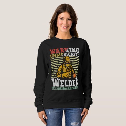 Sweatshirt Welder Apparel Welding Blacksmith Metal Worker for (Devant entier)