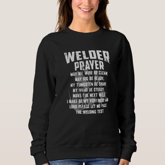 Sweatshirt Welder Prayer Welding for Men and Women Premium (Devant)