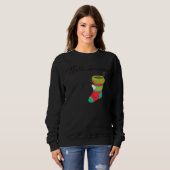 Sweatshirt Well Hung Christmas Xmas Stocking Holiday Stocking (Devant entier)
