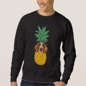 Sweatshirt Welsh Springer Spaniel Pineapple Dog (Devant)