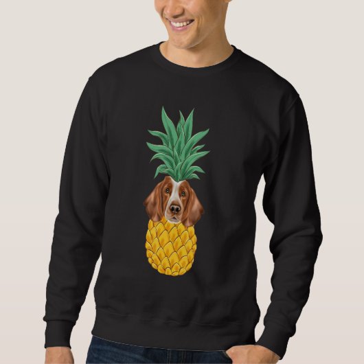 Sweatshirt Welsh Springer Spaniel Pineapple Dog (Devant)