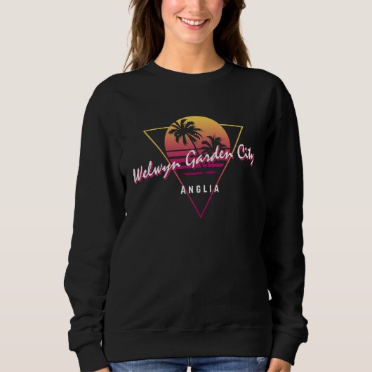 Sweatshirt Welwyn Garden City Anglia 80s Retro Graphic (Devant)