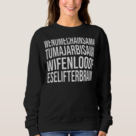 Sweatshirt Wenomechainsama Dank mème citation virale Summe te (Devant)