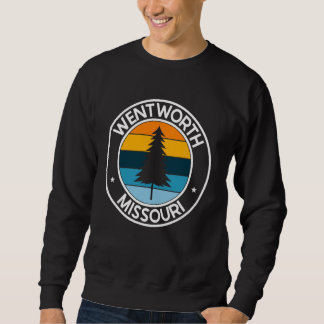 Sweatshirt Wentworth Missouri MO USA City Pride Retro Sunset