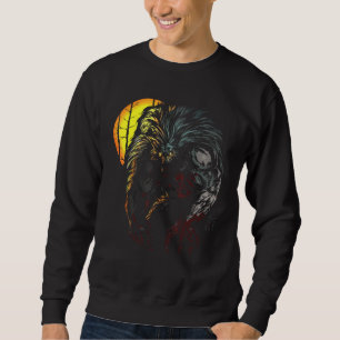 Sweatshirt Werewolf Pleine lune Lycan Mythologie Facile Hallo