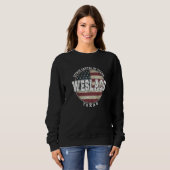 Sweatshirt Weslaco Texas Vintage American flag (Devant entier)