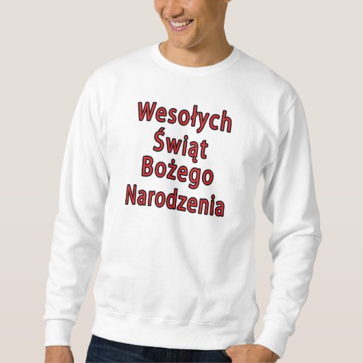 Sweatshirt Wesolych Swiat Bozego Narodzenia (Devant)
