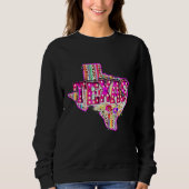 Sweatshirt Western Leopard Serape Texas State Home Texas Cowg (Devant)
