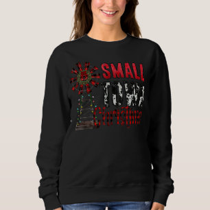 Sweatshirt Western Texas Farmer Red Plaid Cowhide Petite vill