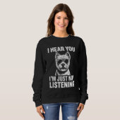 Sweatshirt Westie Drôle West Highland White Terrier (Devant entier)