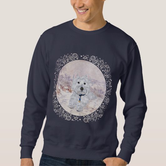 Sweatshirt Westie en hiver (Devant)