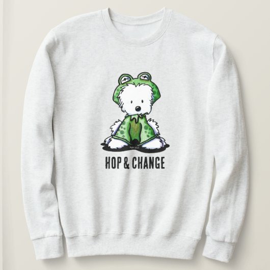 Sweatshirt Westie Frog T-Shirt (Design devant)