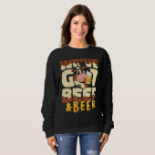 Sweatshirt Weu2019ve got beef and beer Butcher Sausage  Butch (Devant entier)