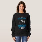 Sweatshirt Whales Kids I Just Really Like Orcas Ok Orca Swea (Devant entier)