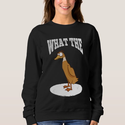 Sweatshirt What The Duck Duck Morning Grouch Coffee Rubber Du (Devant)