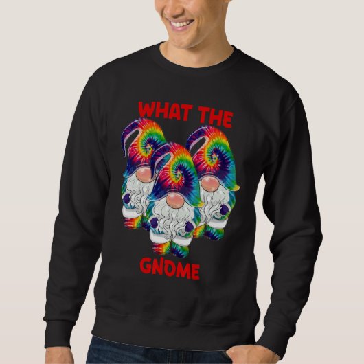 Sweatshirt What The Gnome Merry Christmas Tie Dye Pajamas (Devant)