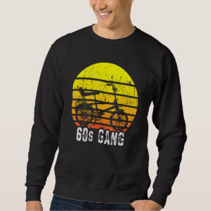 Sweatshirt Wheelie Bike High-Riser 60s Biker Gang Hipster Vin