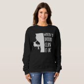 Sweatshirt When In Doubt Climb It Out Climber Sport Climbing (Devant entier)