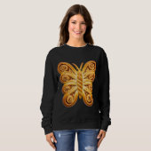 Sweatshirt Whimsical Danish Pastry Butterfly (Devant entier)