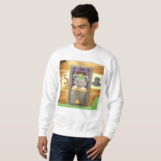 Sweatshirt Whimsical Mouse Vendor (Devant entier)
