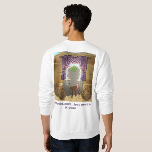 Sweatshirt Whimsical Mouse Vendor (Dos entier)