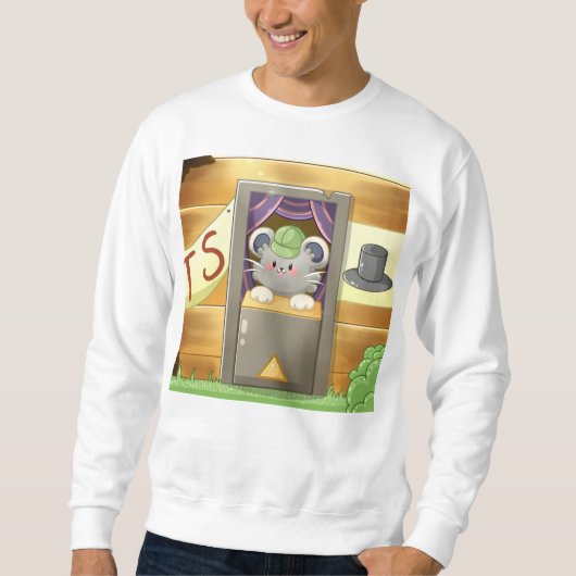 Sweatshirt Whimsical Mouse Vendor (Devant)