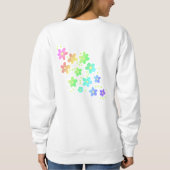 Sweatshirt Whimsical Rainbow Flowers (Dos)