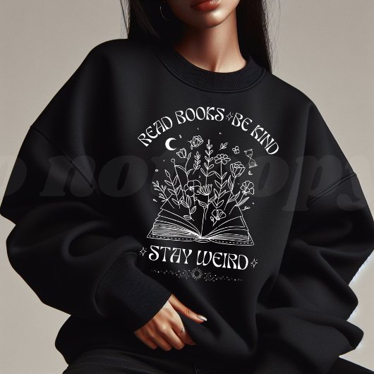 Sweatshirt Whimsigoth Lire des livres être genre
