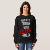 Sweatshirt Whiskey Drinker With a Kicking Problem  Karate Wor (Devant entier)