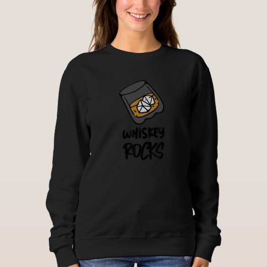 Sweatshirt Whiskey Rocks   Whiskey (Devant)