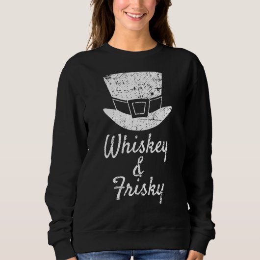 Sweatshirt Whisky Frisky Vintage St Patrick (Devant)
