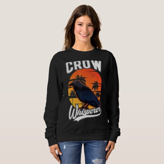 Sweatshirt Whisperer crow (Devant entier)