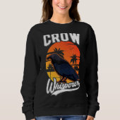 Sweatshirt Whisperer crow (Devant)