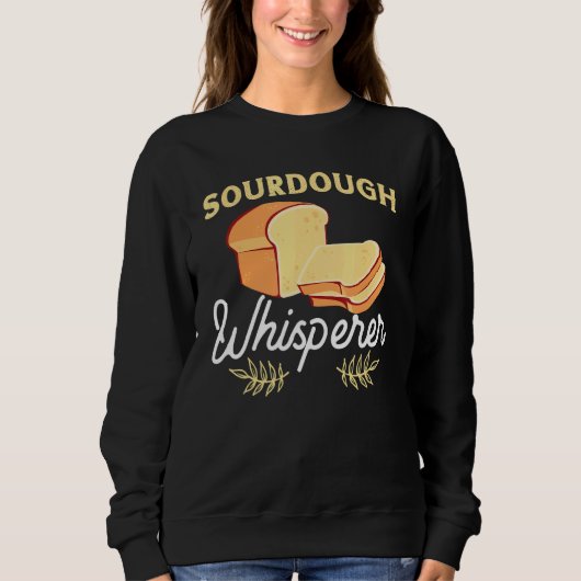 Sweatshirt Whisperer De Pain D'Argent Pour Les Boulangeurs De (Devant)
