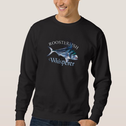 Sweatshirt Whisperer de rôti de poisson foncé (Devant)