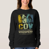Sweatshirt Whisperer de vache (Devant)