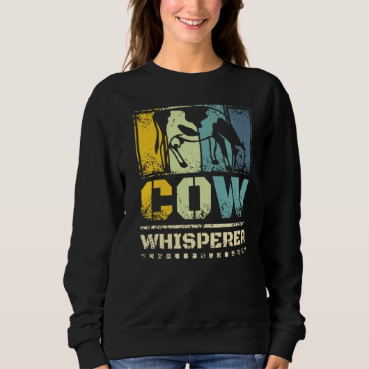 Sweatshirt Whisperer de vache (Devant)
