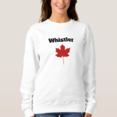 Sweatshirt Whistler Canada Natural Red Maple Leaf (Devant)