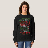 Sweatshirt WHITE CHRISTMAS Funny Drink Red Wine (Devant entier)