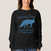 Sweatshirt White Fox Cute Marmal Antarctique Arctic Foxes Arc (Devant)