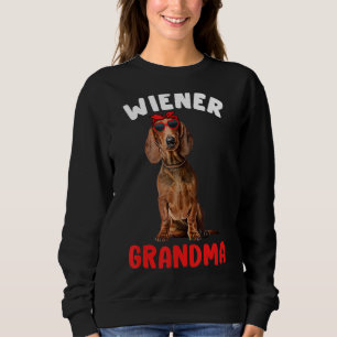 Sweatshirt Wiener Grandma Funny Dachshund Grand-mère Doxie Ch