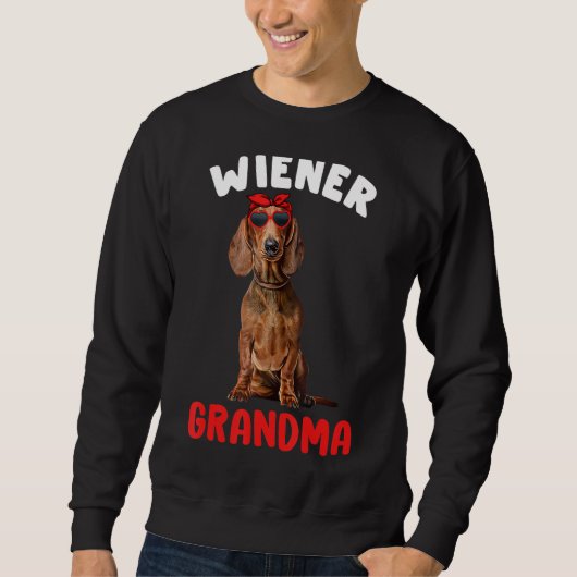 Sweatshirt Wiener Grandma Funny Dachshund Grand-mère Doxie Ch (Devant)