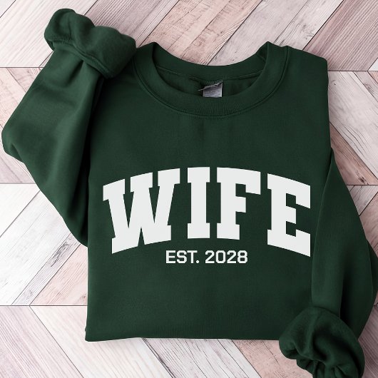 Sweatshirt Wife Husband Sweatshirt, Custom Engagement Gift