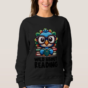 Sweatshirt Wild À propos de la lecture livre Lover Peacock